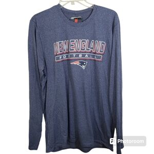 NWT New England Patriots Football Performance Tee Fanatics NFL Large Long Sleeve
